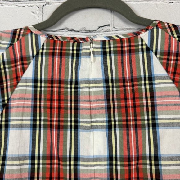 J. Crew Tartan Peplum Blouse, EUC - Picture 9 of 11